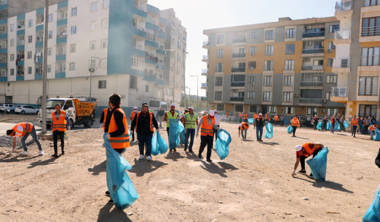 “Temiz Kızıltepe İçin El Ele” Kampanyasına Zergan Mahallesi’nde devam edildi