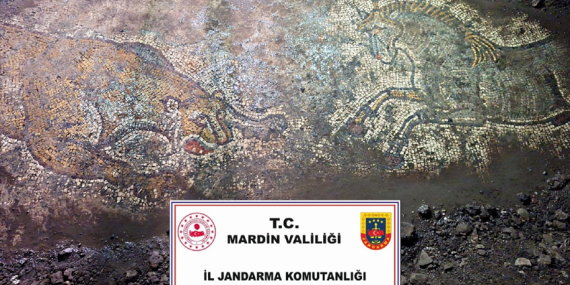 Anadolu Mirası operasyonunda figürlü taban mozaik ele geçirildi