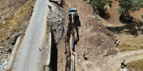 Koyunlu ana isale hattından şehre ilk su verildi
