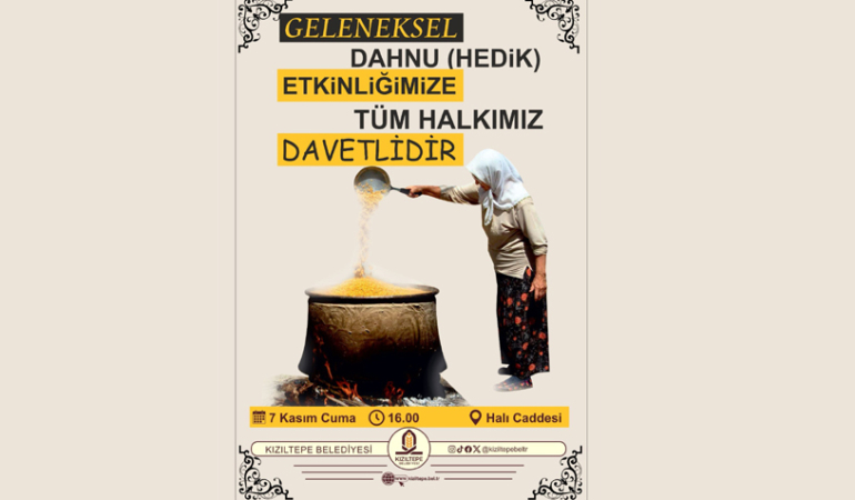 Geleneksel Dahnu (Hedik) Etkinliğine Davet