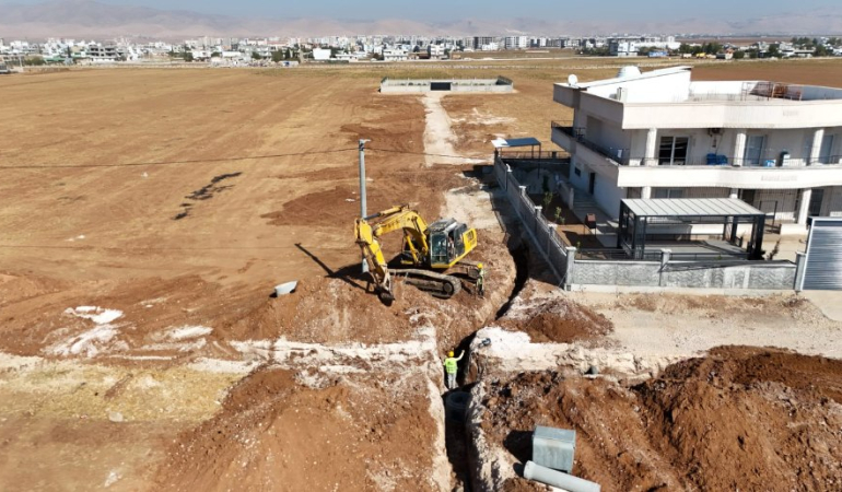 MARSU, Atatürk Mahallesi’nde Atıksu Hattı Döşeme Çalışması Başlattı