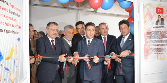Şehit Kaymakam Safitürk adına kütüphane açıldı
