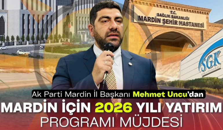 Mardin çevre yolu 2026 yılı yatırım programına alındı 