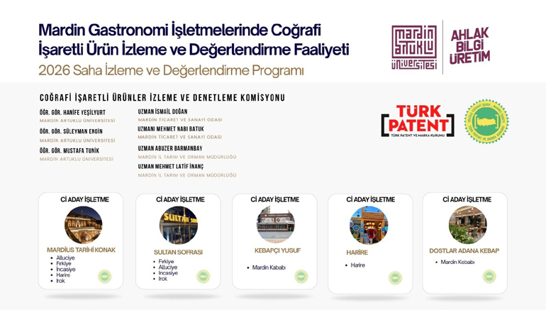 MAÜ Coğrafi İşaret Tescil Denetimlerine Başladı
