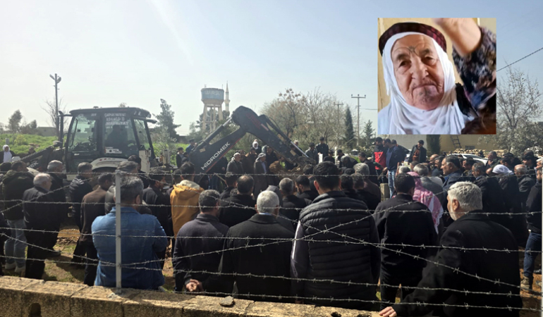 Yaşlı kadının cenazesi defnedildi