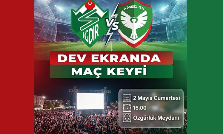 Kızıltepe Belediyesi Amedspor maçını dev ekranda yayınlayacak