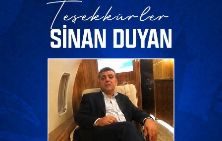Sinan Duyan’dan 3 Milyon Şampiyonluk primi desteği