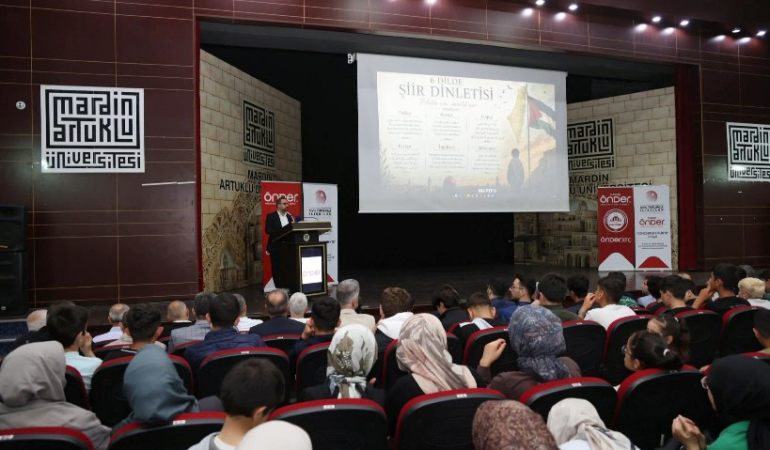 Mardin Önder 6 Dilde Gazze Temalı Şiir Dinletisi Gerçekleştirdi