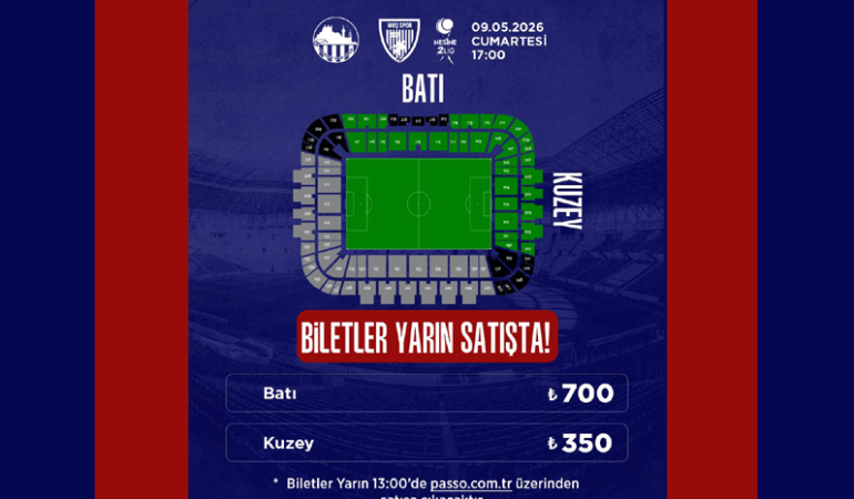 Mardin’in final maçı biletleri yarın satışa çıkıyor