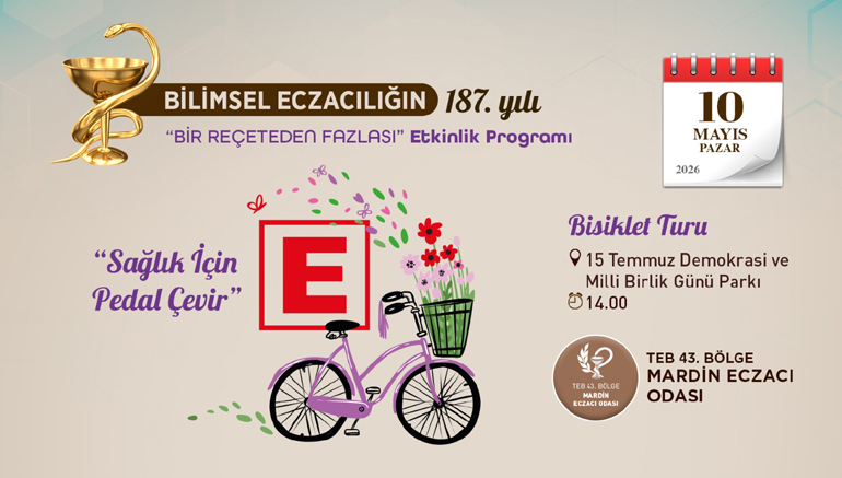 Mardin Eczacı Odası ‘Dünya Hareket Et Gününde’ Bisiklet Turu düzenleyecek