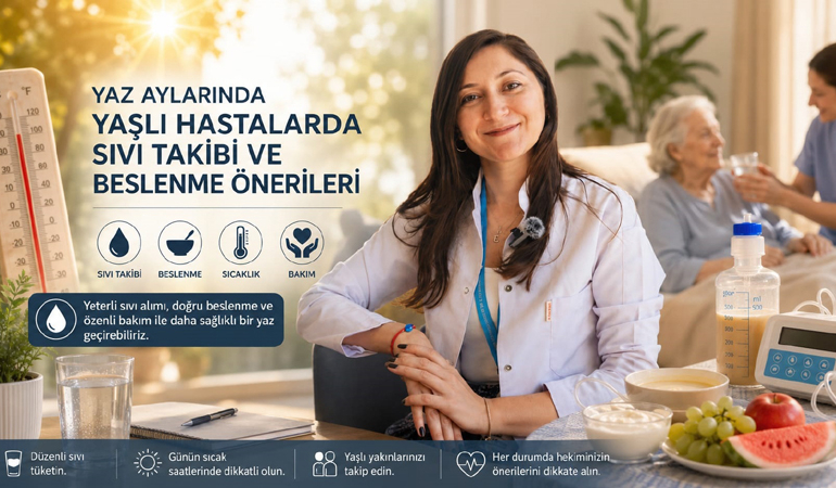 Yaz Sıcaklarında Yaşlı ve Yatağa Bağımlı Bireylerde Sıvı Tüketiminin Önemi