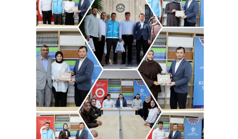 Türkiye üçüncüsü öğrenciler, Kızıltepe Müftülüğünce ödüllendirildi
