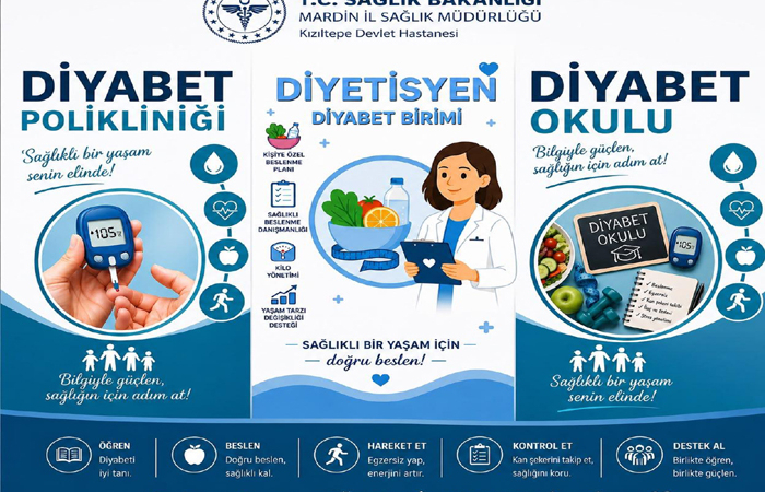 Kızıltepe Devlet Hastanesi Diyabetlilere bütüncül sağlık hizmeti veriyor