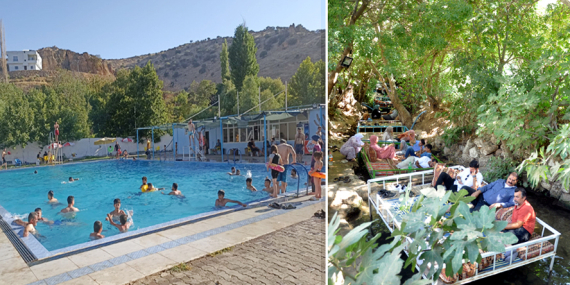 Yazın bunaltıcı sıcağında piknik ve havuz keyfi